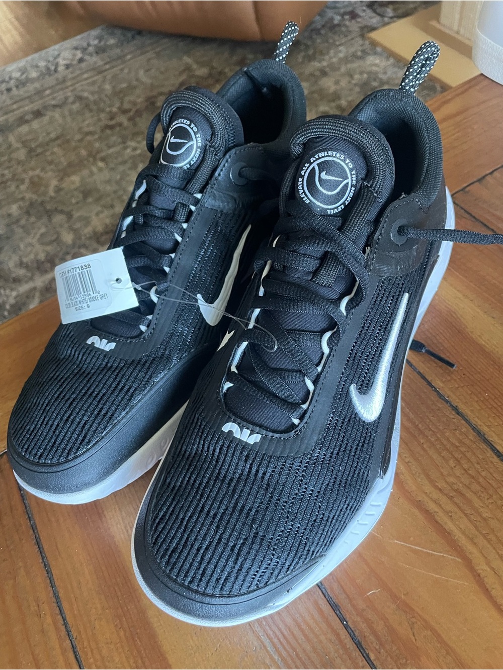 Nike Men’s Court Zoom NXT Shoes Men’s Size 9.5Black White DH0219-010 New